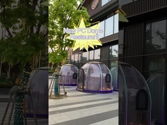 Wolnostojący 10x10 przezroczysty namiot bąbelkowy Odporny na ciepło poliwęglanowy namiot kopułowy