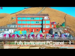 Ochrona przed promieniowaniem UV Przenośny widoczny namiot bąbelkowy z systemem oświetlenia