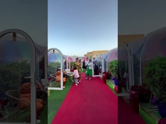 Ochrona przed promieniowaniem UV Przenośny widoczny namiot bąbelkowy z systemem oświetlenia