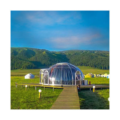 Jakość  Durable Lightweight 6m Geodesic Dome Thickness 3.5mm Dome Igloo Tent fabryka