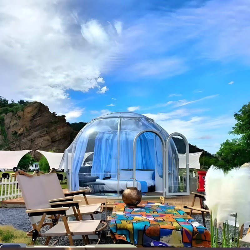 Prefabrykowane nowoczesne domy kopułowe domy ogrodowe domy glamping Resort namiot kopułowy