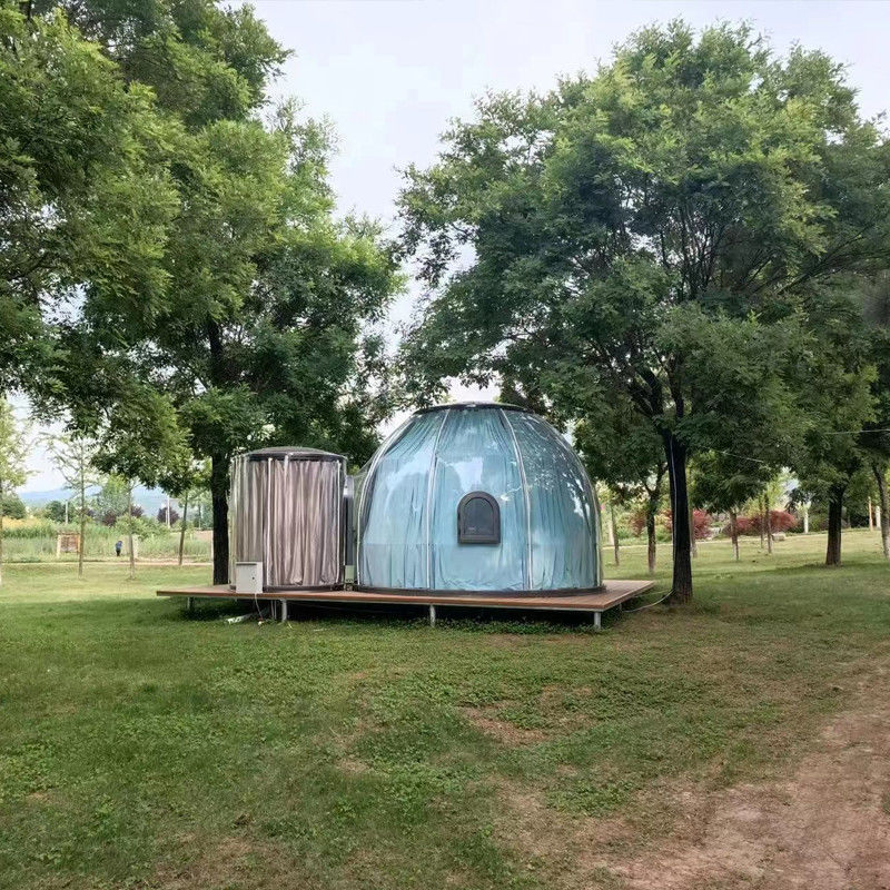 3m x 2.3m namiot igloo z bąbelkami dom z polikarbonatu z drewnianym kartonem