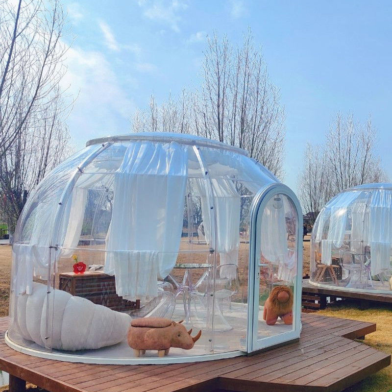 3m x 2.3m Clear Dome House Igloo Bubble Tent z imprezami i wydarzeniami