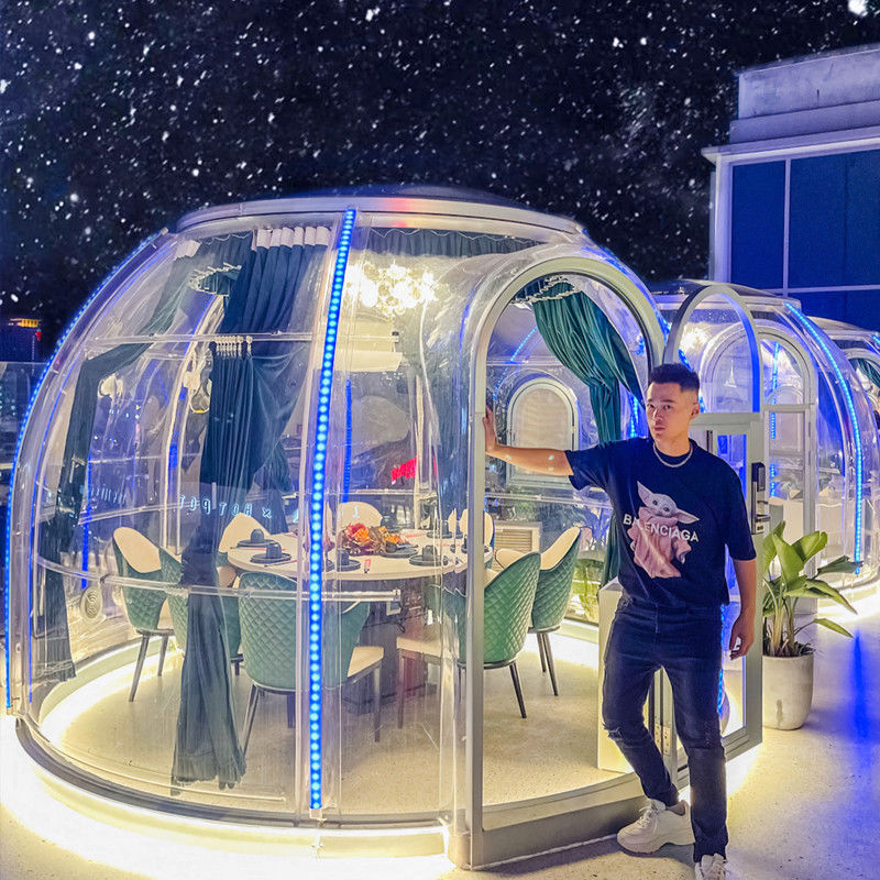 3m x 2.3m Clear Dome House Igloo Bubble Tent z imprezami i wydarzeniami