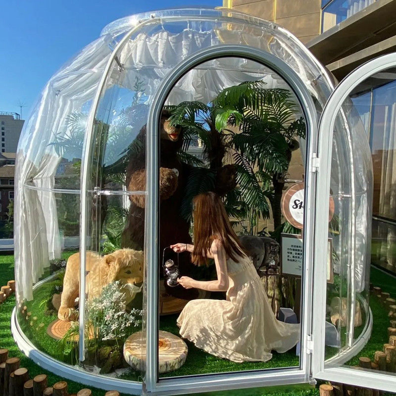 Park PC Clear Igloo Dome Tent 6m Geodetyczny kopuł Do kempingu na zewnątrz