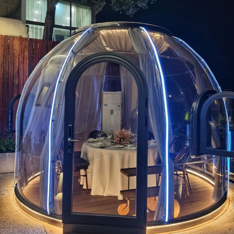 PC Materiał aluminiowy Bubble Tent House 2,8m Wysokość namiot kopułowy namiot do kempingu na zewnątrz