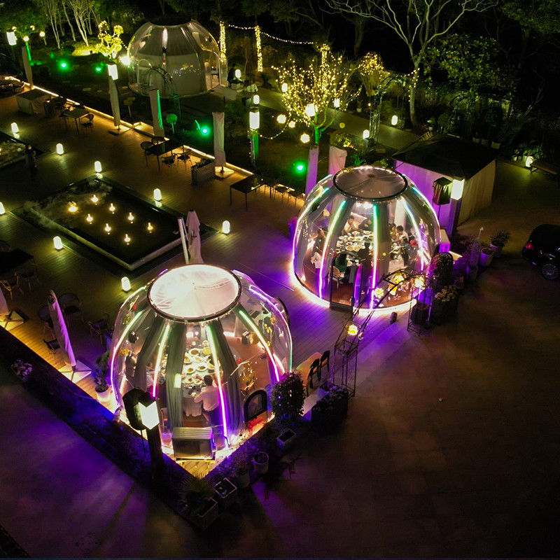 PC Materiał aluminiowy Bubble Tent House 2,8m Wysokość namiot kopułowy namiot do kempingu na zewnątrz